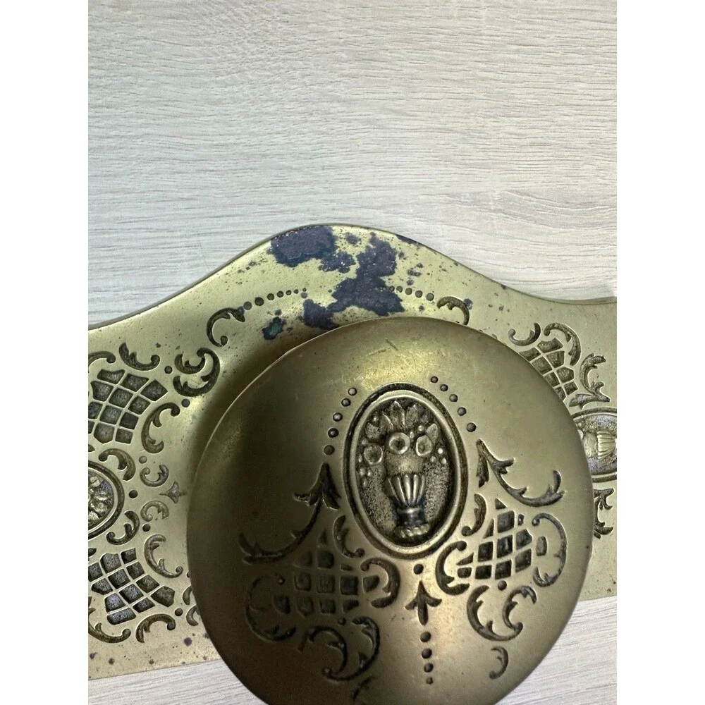 Art Nouveau Vintage Bradley & Hubbard Bronze Inkwell and Ink Blotter